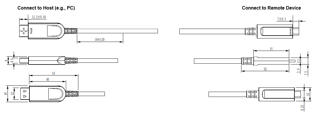 UDC-AMCM10G-XXXM Connection Diagram